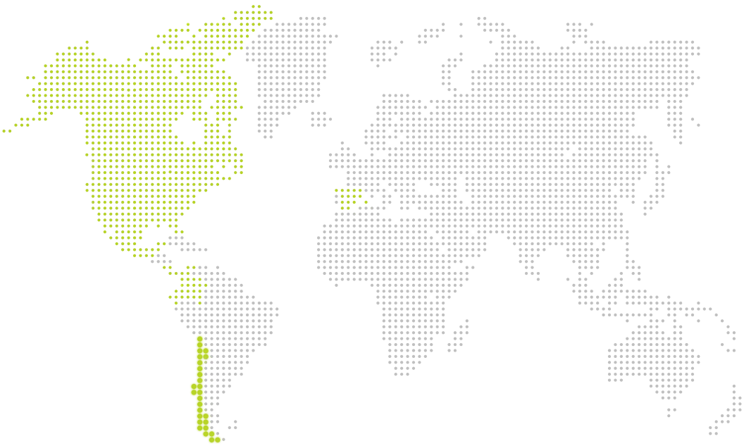 world map with chile highlighted